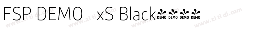 FSP DEMO   xS Black字体转换